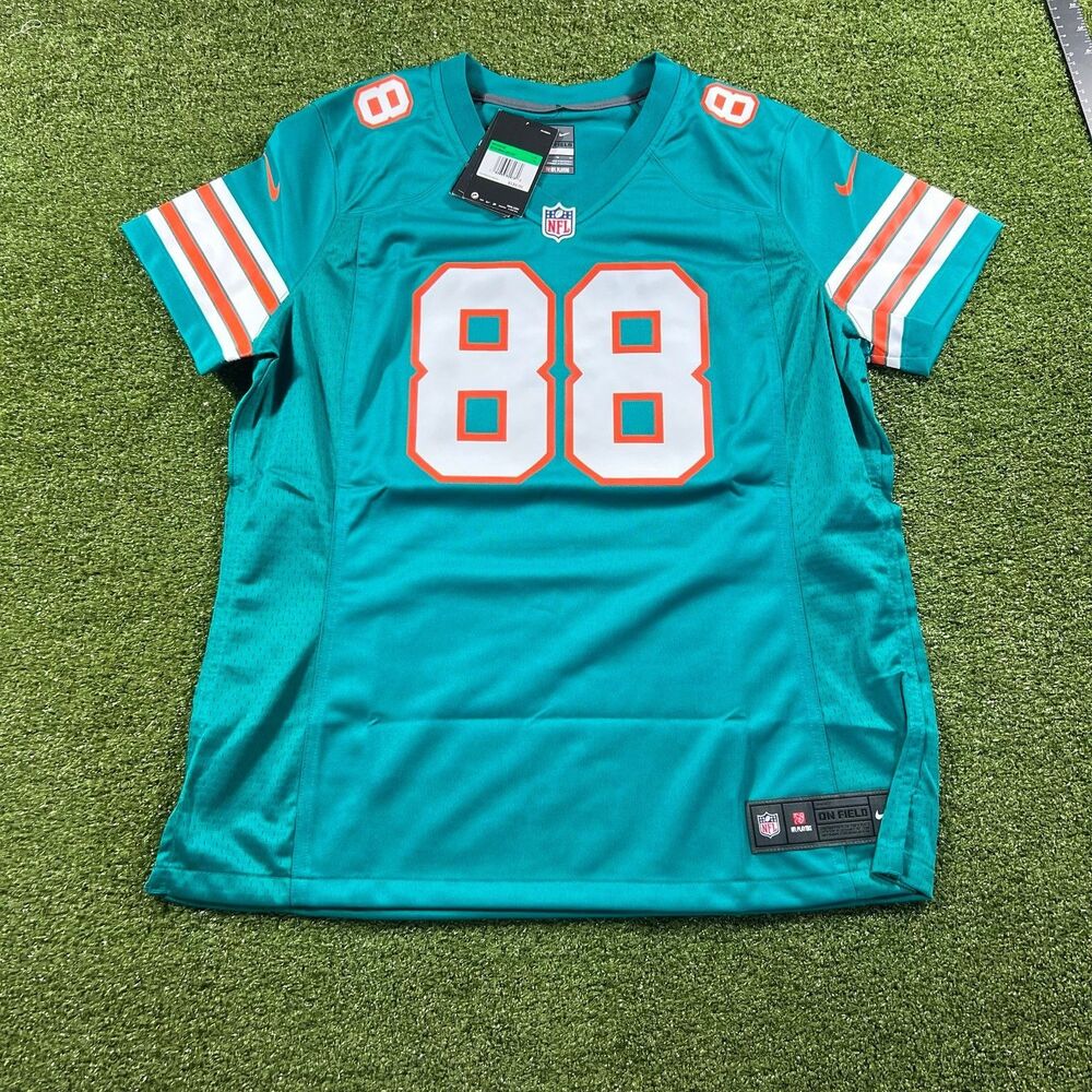 Nike Mike Gesicki Miami Dolphins 88 Jersey Women XL Aqua NWT